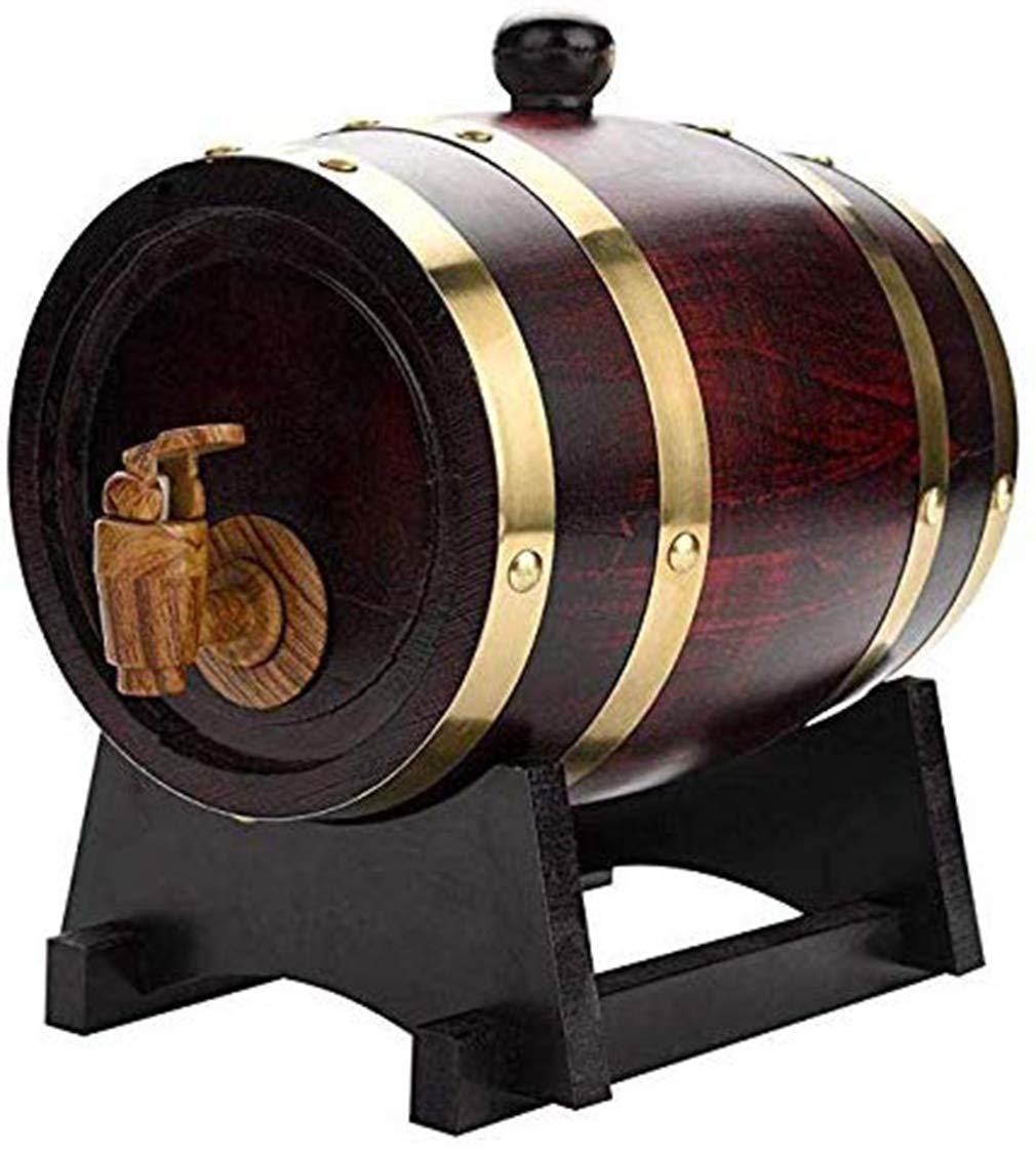 Buy WYLJT Wood Oak Wine Barrel, Home Brew Pressure Barrel, Whiskey