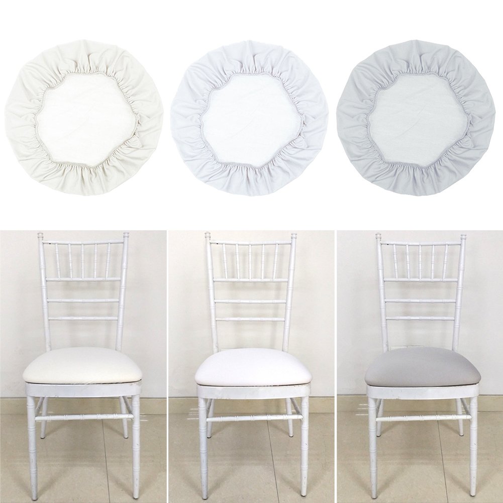 Cyclamen9 - Funda para taburete de bar, redonda, protector elástico con respaldo antideslizante y banda elástica para asiento del hogar, café, 17.7-19.7 in (rosa) 6