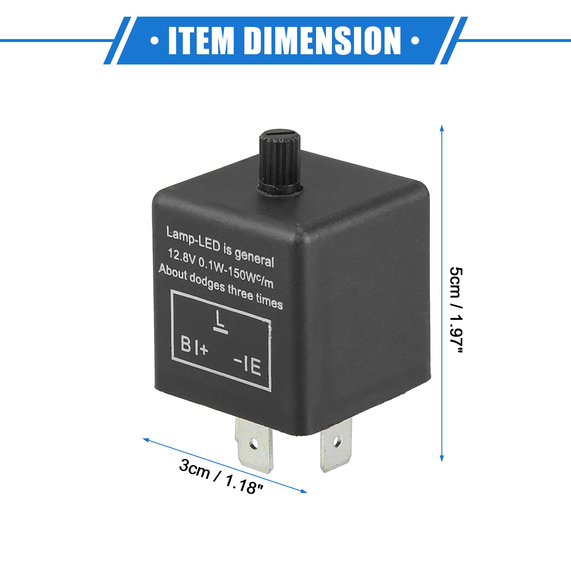 Amazon.com: VekAuto Electronic LED Flasher Relay Fix, CF13JL-02 3