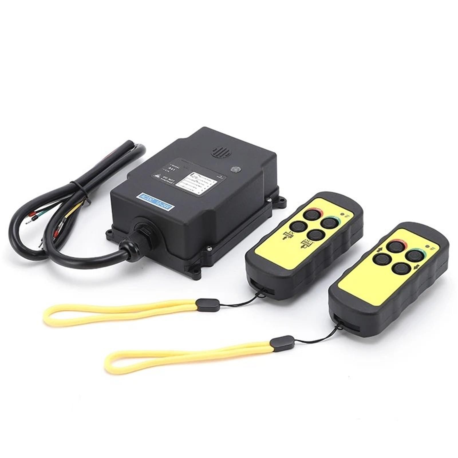 Radio Industrielle À 2 Boutons, Vitesse Unique, Pour Porte De Voiture, Grue, Télécommande, Interrupteur, Commande Treuil Bras Cadre Durable de Levage Treuils électriques(B1)