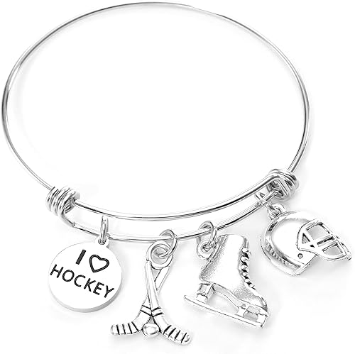 Kivosliviz Regalos de hockey Pulsera Hockey Equipo Hockey Accesorios Regalos para Jugadores