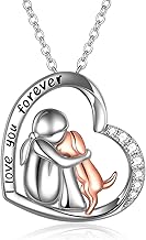 YFN Dog Pendant Necklace Sterling Silver Keepsake Dog Lover Memorial Jewellery Gifts for Women