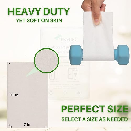 Miniatura 7 de Enviro Safe Home Toallas de papel reutilizables, lavables, 2 rollos, 100 hojas, resistentes, ultra absorbentes, perfectas para cocina y más