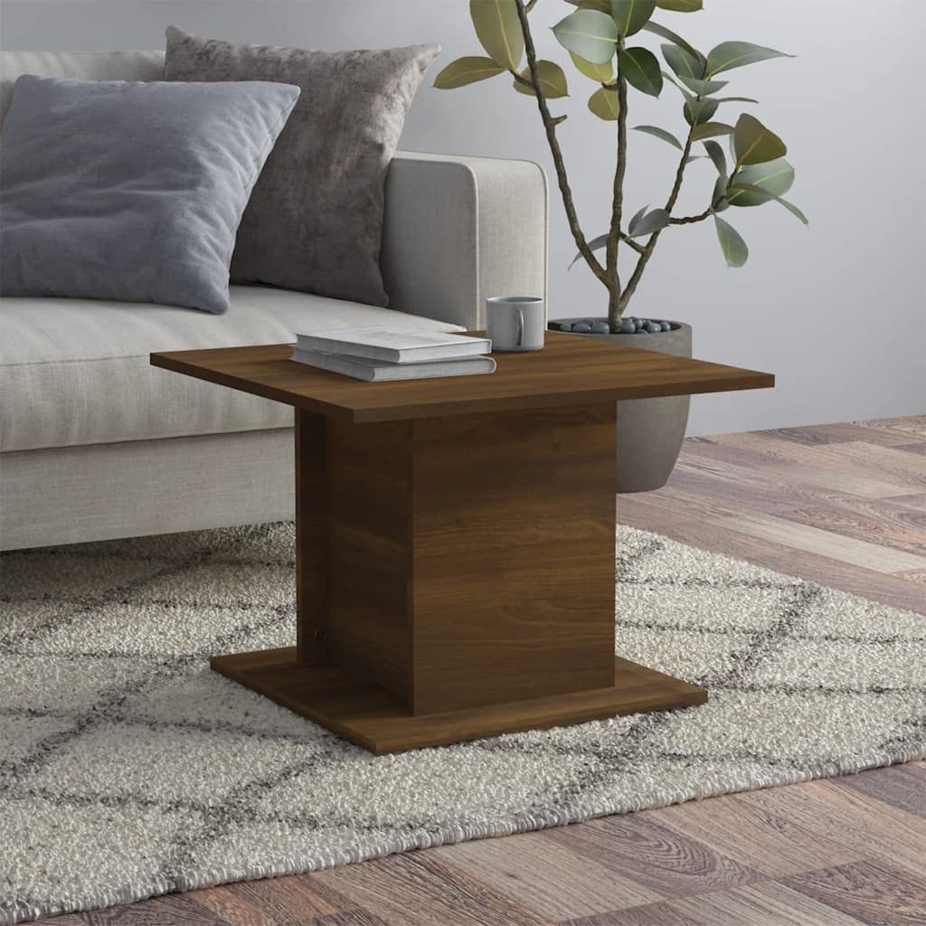 Coffee Table Brown Oak 21 9x21 9x15 7 Engineered Wood Center Table Side Table Table for Living Room