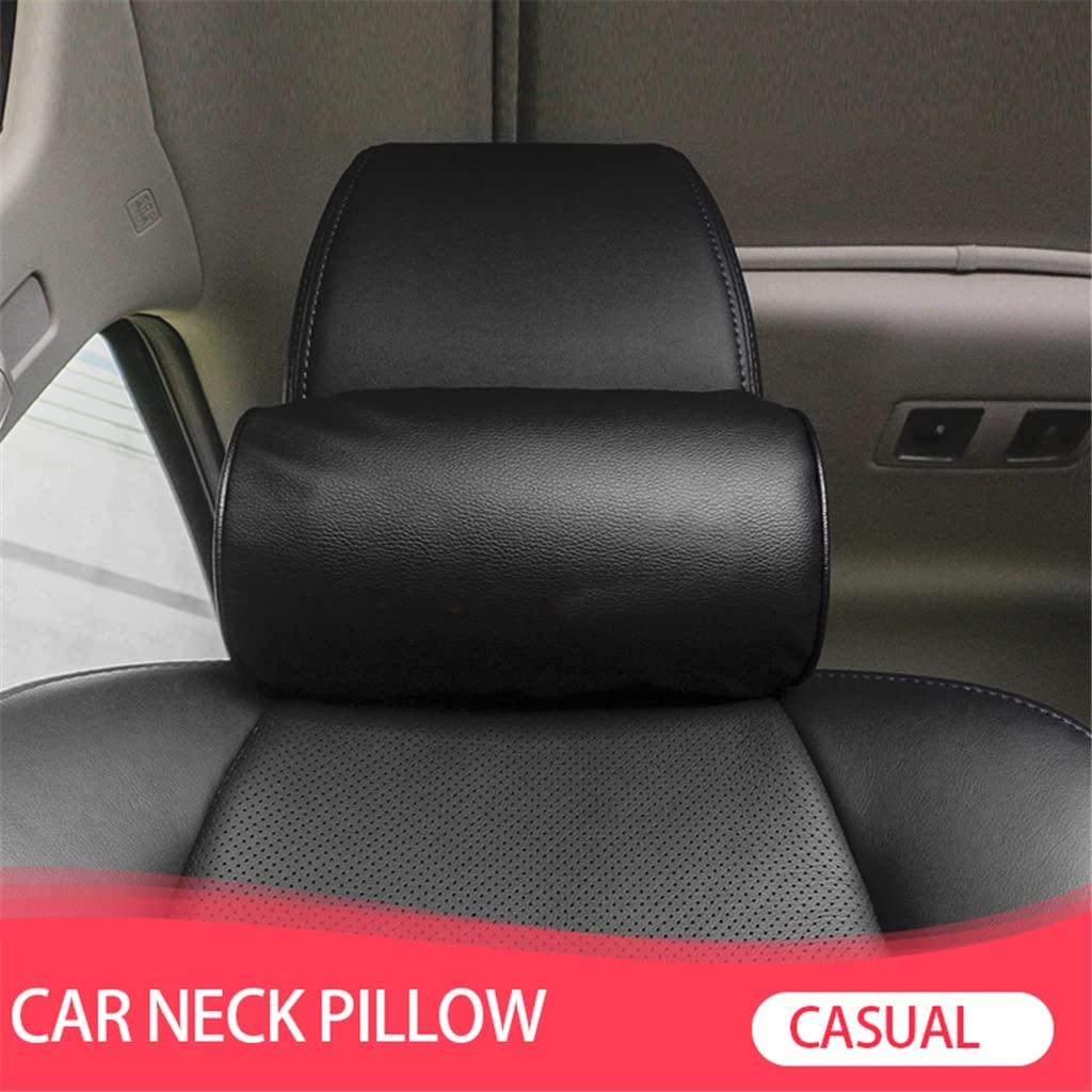 1 Uds., Cojín para el Cuello del Asiento del Estilo del Coche, protección de la PU, reposacabezas automático, reposacabezas, reposacabezas, cómodo, Almohada para el Cuello
