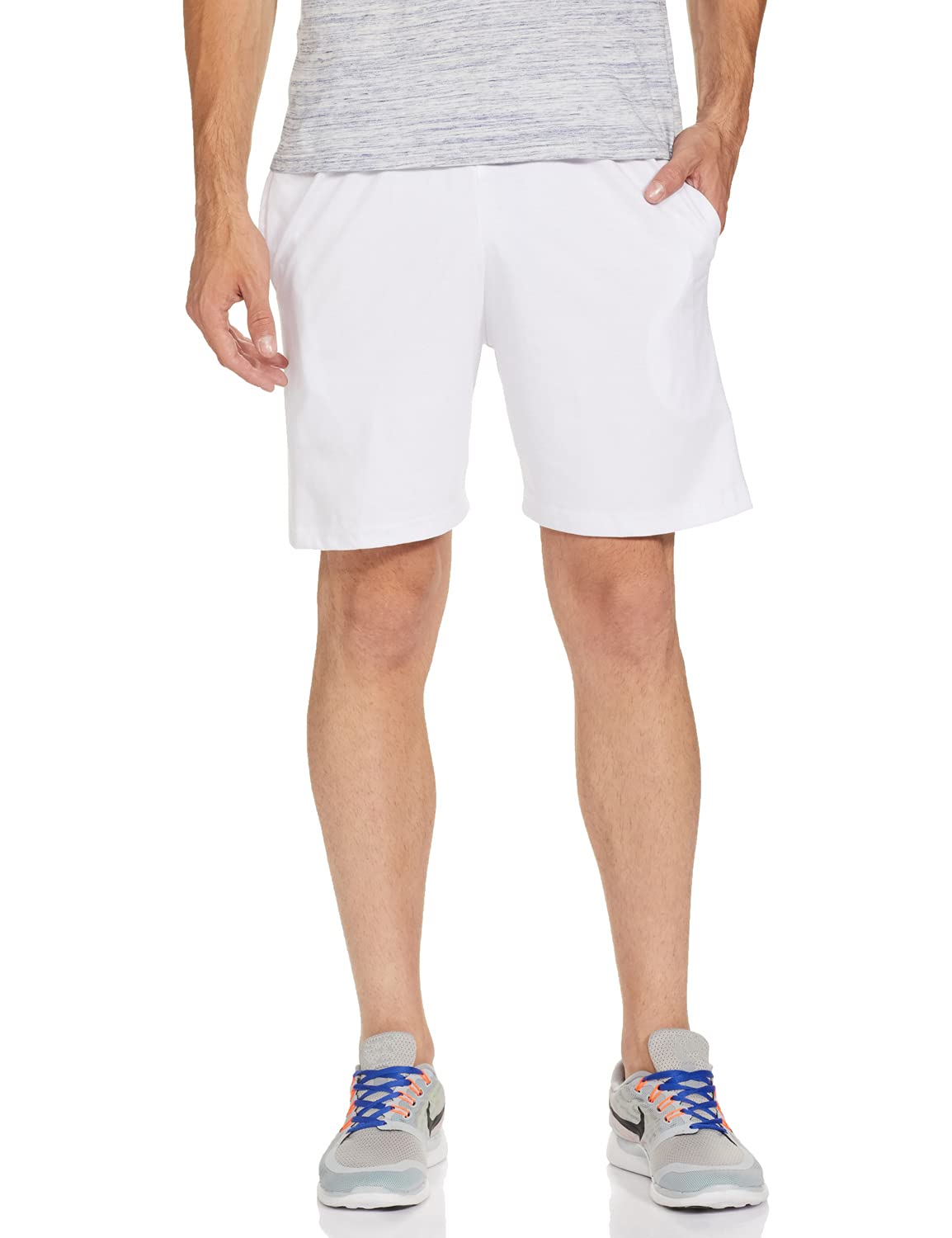 Men's Cotton Blended Solid Regular Shorts -B5943-image-25