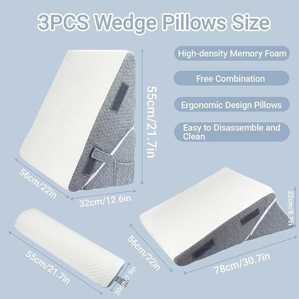 Almohada para Rodillas, Almohada Triangular Que Ofrece Soporte