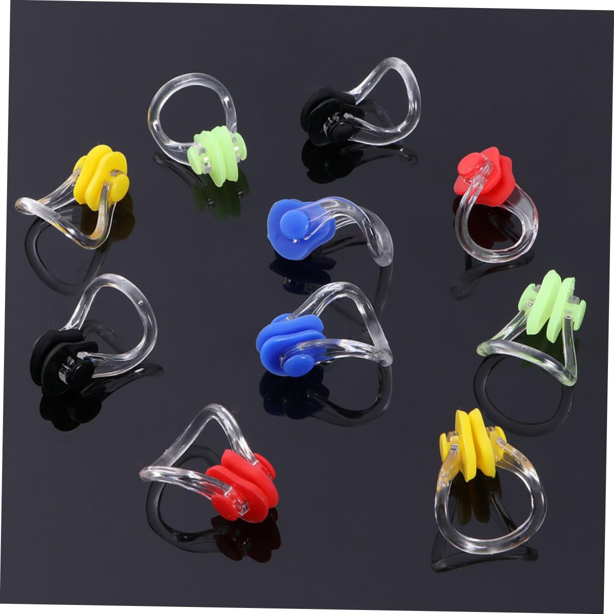 TOYANDONA Clips Nasales para Natación Impermeables Y Cómodos Diseño para Adultos Y Principiantes