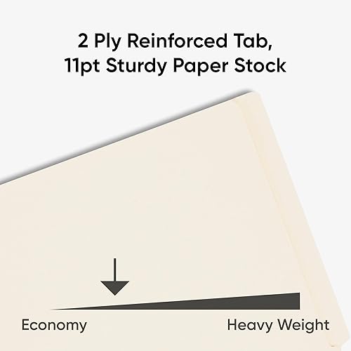 Miniatura 4 de Smead Carpeta de archivos con cierre de pestaña final, pestaña de corte recto reforzada Shelf-Master