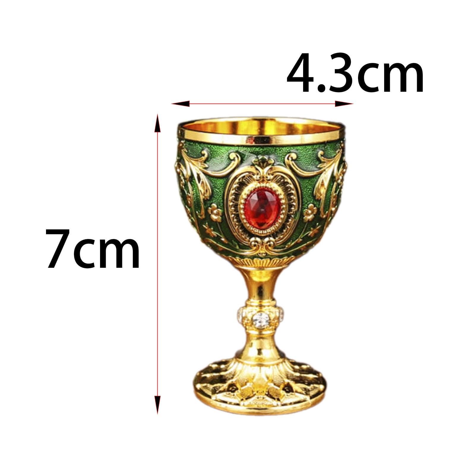 Amazon.co.jp: Generic エレガントな中世のゴブレット花柄ガラス製品