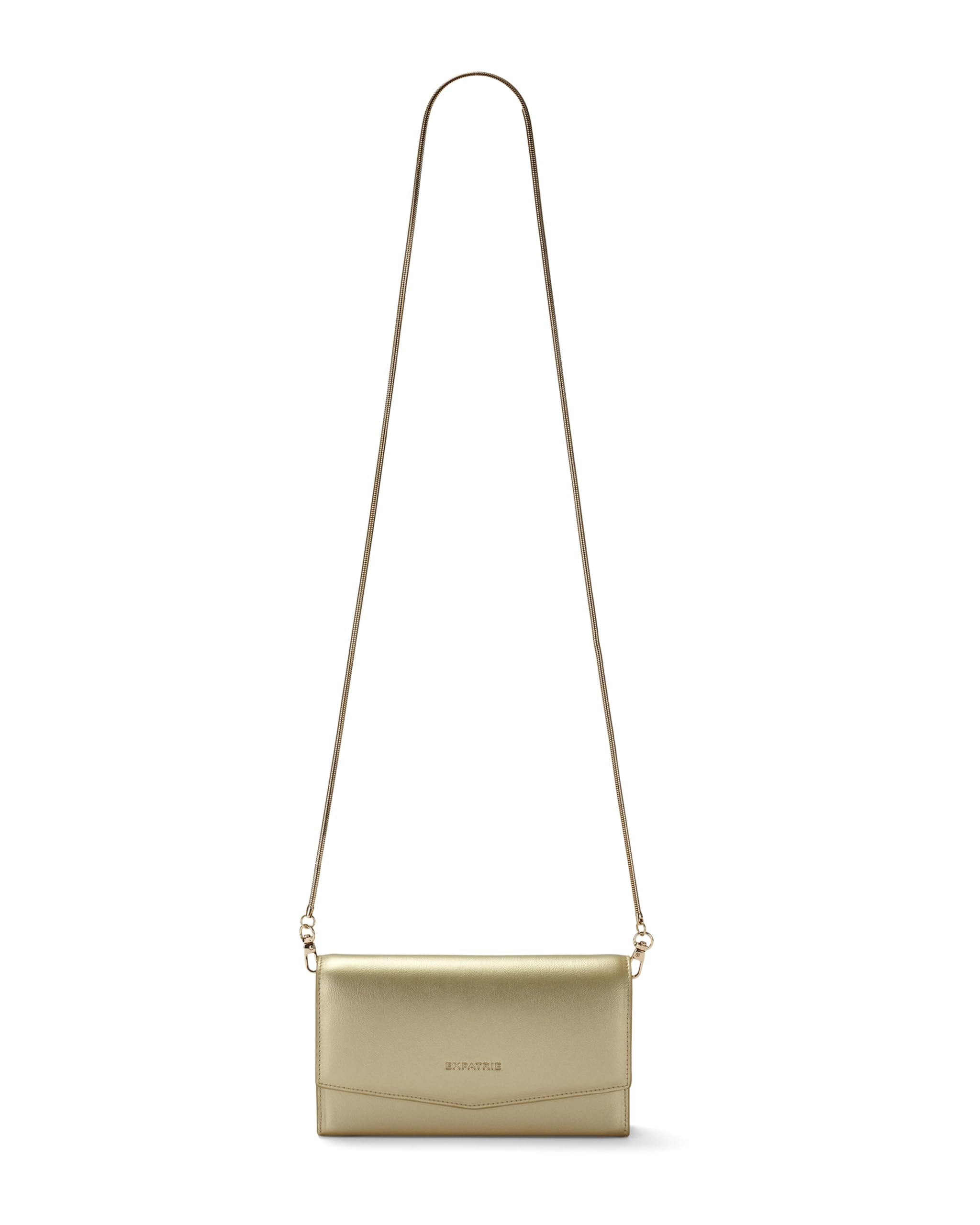 Expatrié Borsa a mano piccola da donna - Camille - Pochette in ecopelle vegana - Borsa da sera con catena removibile - Ideale per matrimoni, balli di fine anno, feste e cene