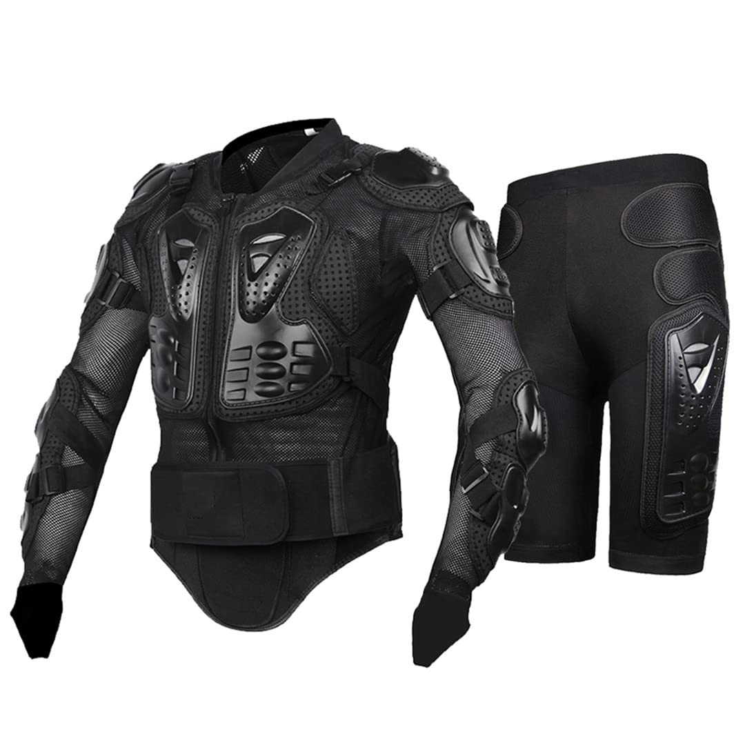 Wjnvfioo Motorradjacke für Herren, Ganzkörperpanzer, Motorrad, Motocross-Rennen, Motorrad-Rüstung, Motorradschutz