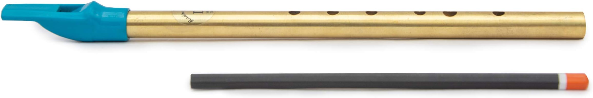 - Radhe Flutes Brass Flute Soprano Vertical Blow Scale D Natural