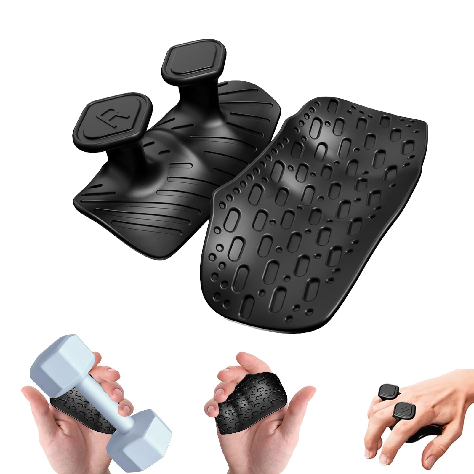 Gym Grips, Non-Slip Silicone Hand Grip, Men and Women Weight Grips for Weight Lifting, Deadlifts, Dumbbells, Pull-Ups