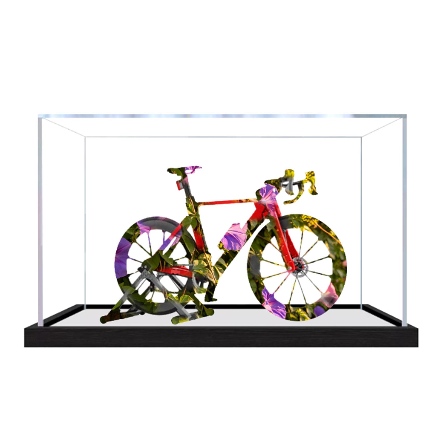 Acrylic Display Case for Le-go 11380 bicycle Model, Dustproof Display Box (display box only) (StyleC 3mm)