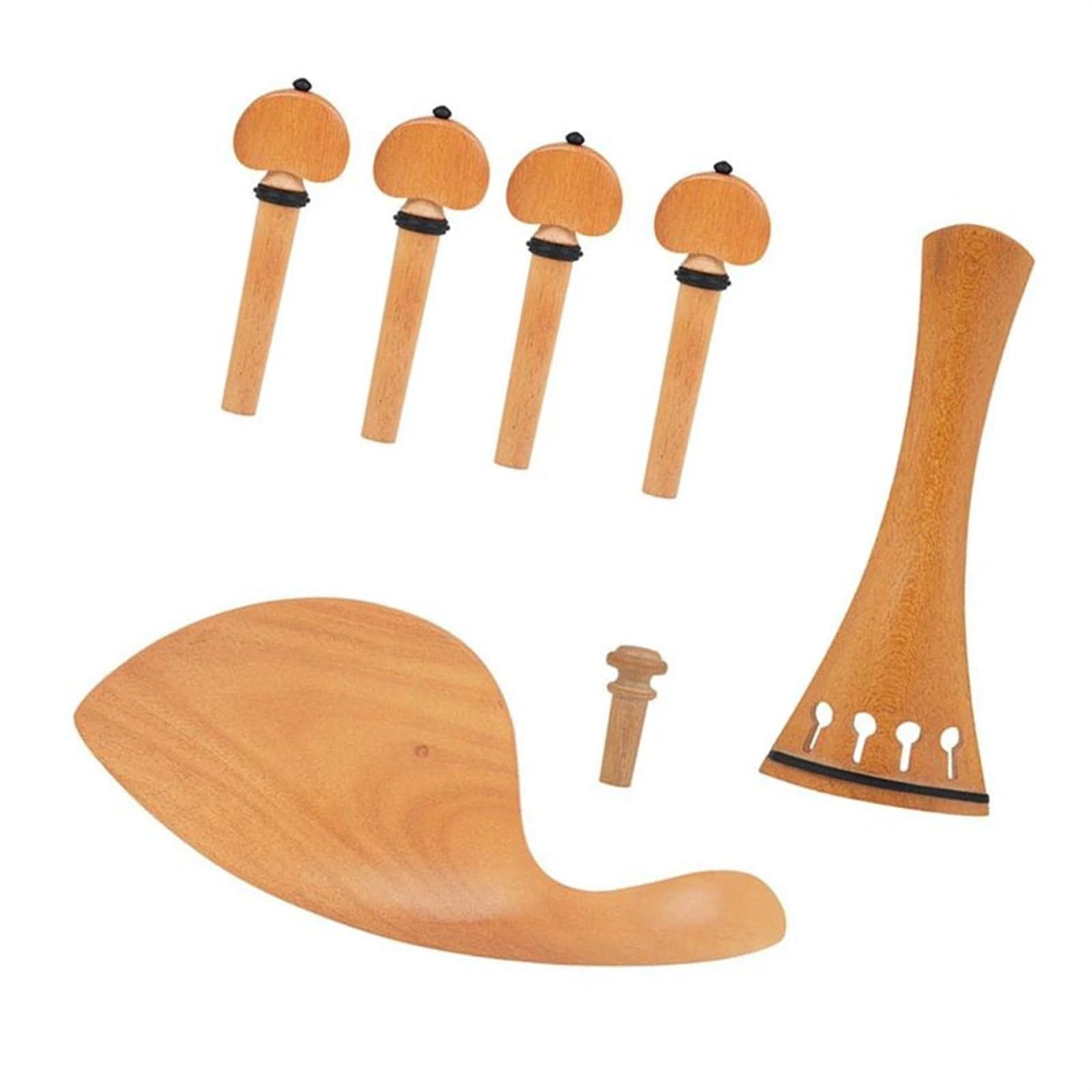 Parti di ricambio per violino Corda In Ematossilina Asta Per Corde Poggia Mento Coda Chiodo Accessori Per Violino