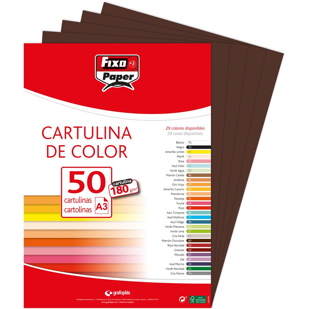 Fixo Paper 11110470 - Pack de 100 – Cartulina blanca A4, 180g — view 6