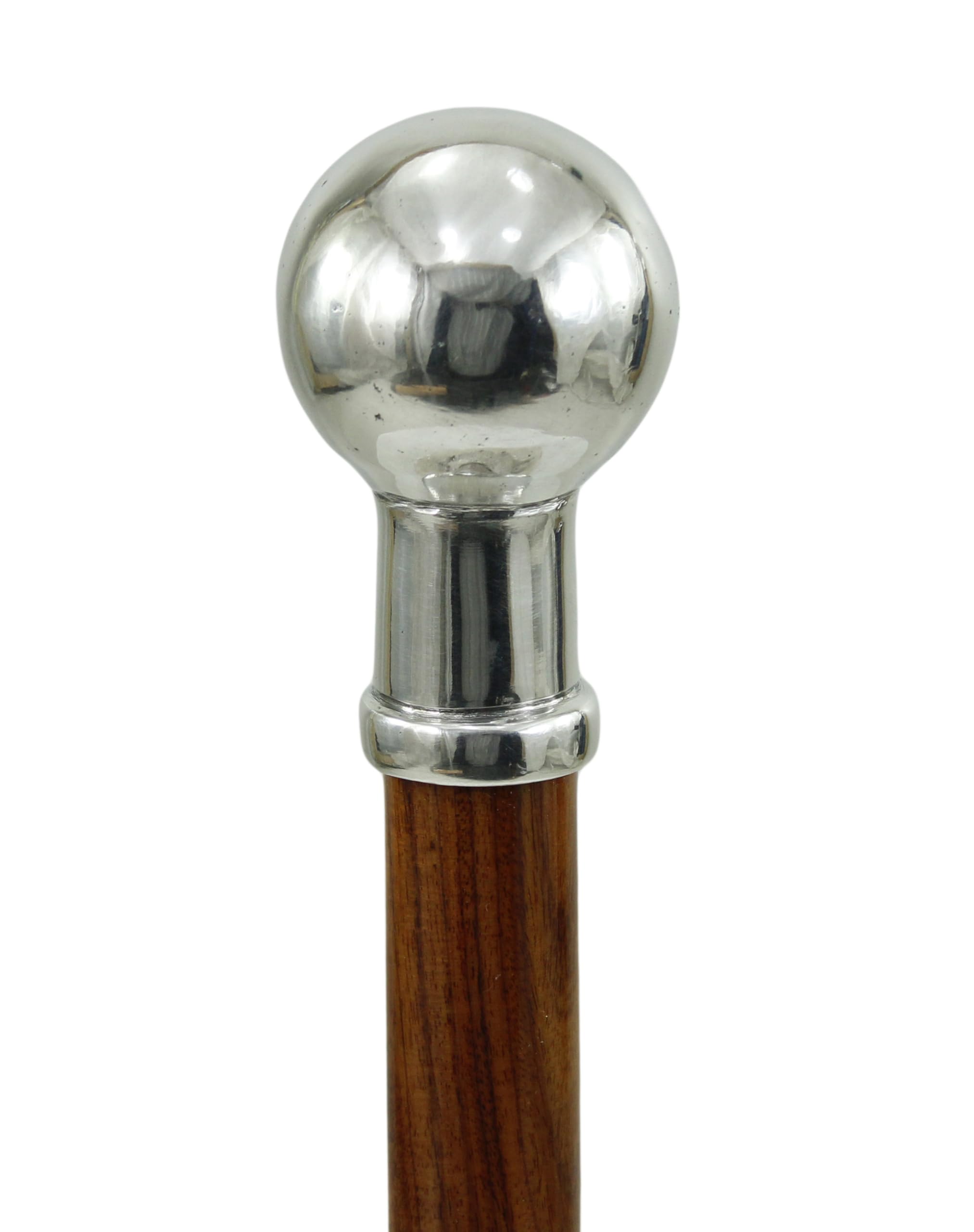 bastón de Paseo con Bola para Hombre y Mujer, Personalizado, de Madera | bastón de Paseo Elegante, sólido, Ceremonial, de colección | Cavagnini, Fabricado en Italia
