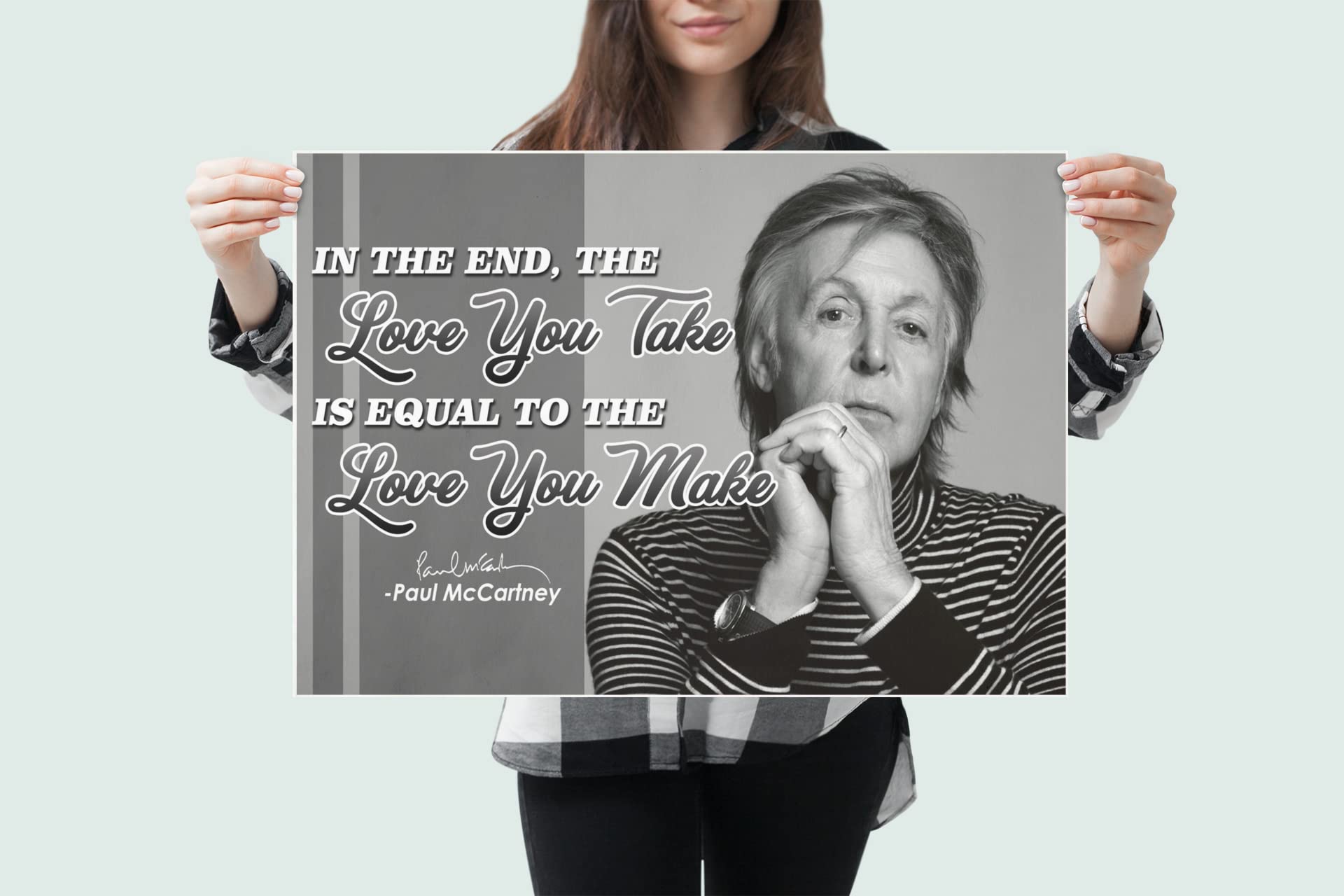 Amazon.co.jp: ポール・マッカートニー 引用ポスター アート装飾