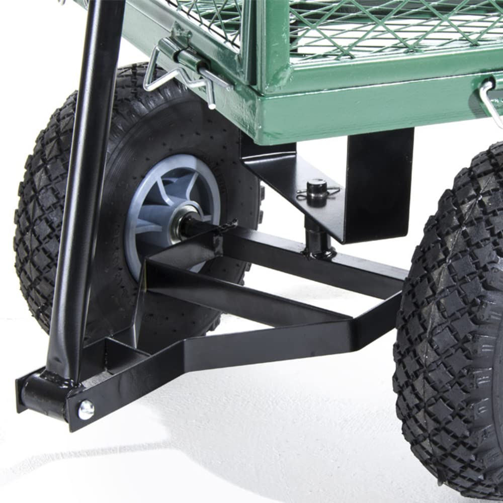 VERDELOOK | Utility, Carrello in Acciaio, Portata 150 kg, 90x50x52.5 cm, Verde, Carrello Portatutto, Multiuso