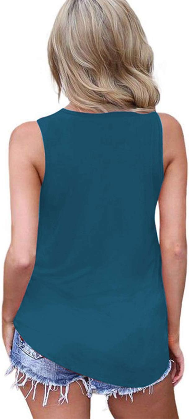 Sarin Mathews Womens Tank Tops Summer Sleeveless Shirts Criss Cross Casual Basic Tee Shirts Tops Blouses - Image 2