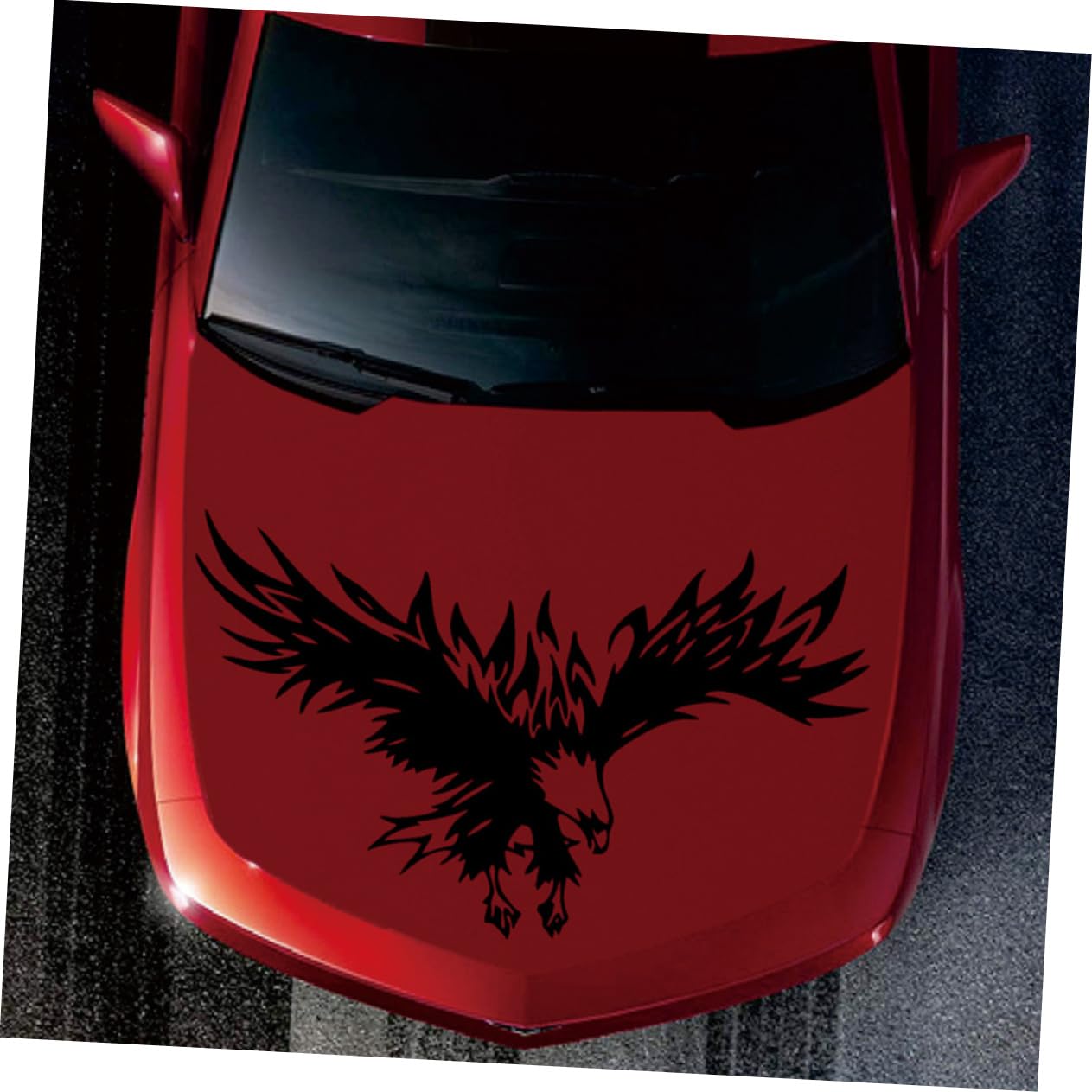iplusmile 3pezzi Shape Car Decal Per Decorazione Auto Adesivo Creativo Per Tuning Auto Facile Da Applicare e Adatto Tutti Veicoli Nero