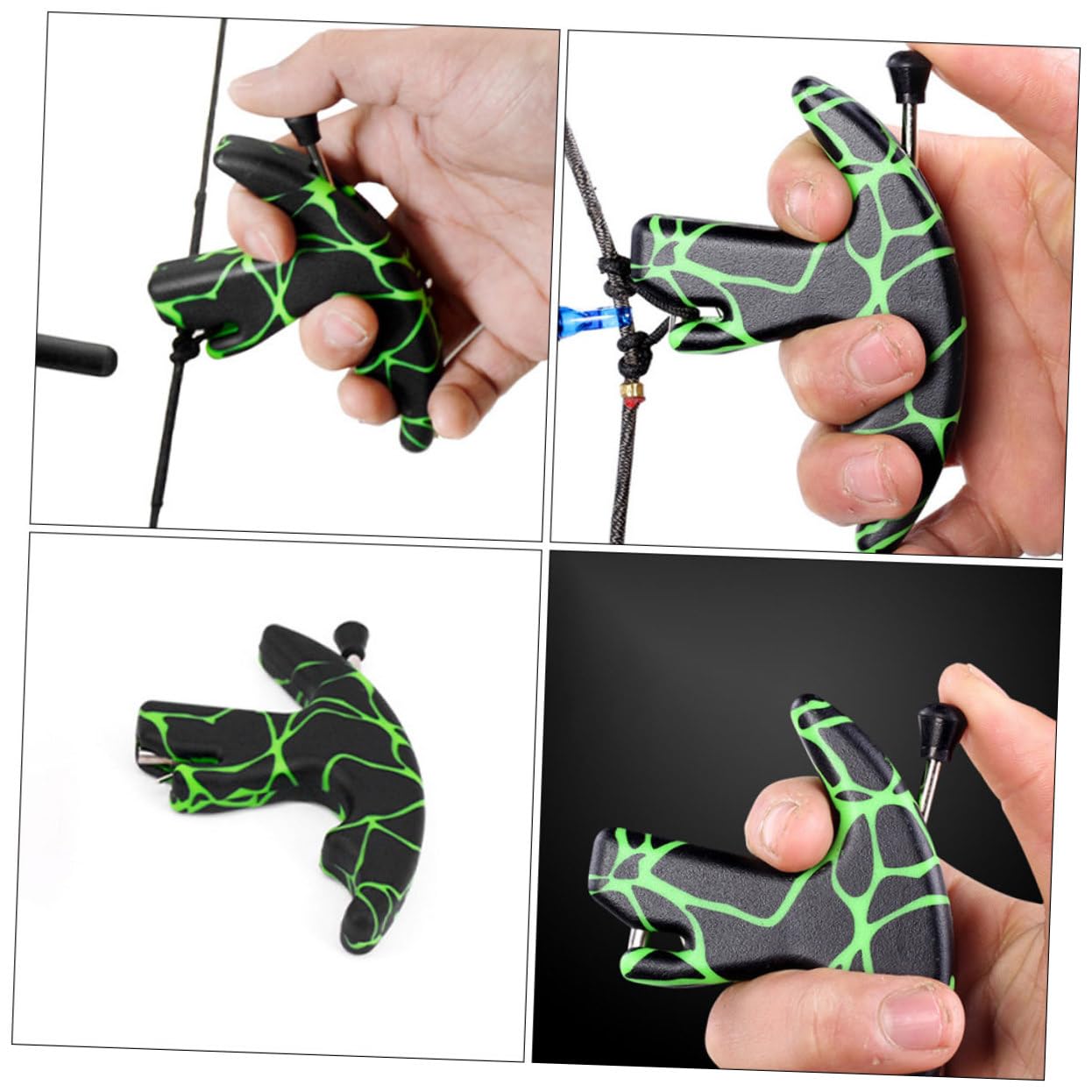 FOYTOKI Metal Releaser Replacement Compound Fitting Finger Protector Comfortable Thumb Release for Green Equipment