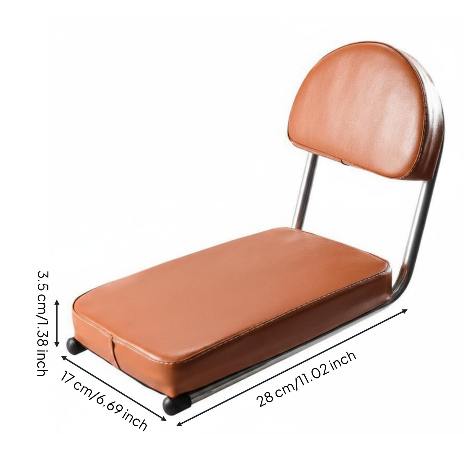 kowaku Sedile Posteriore Bici Universale, Seggiolino Bici con Schienale, Morbido e Confortevole, Accessorio Ciclistico per Pedalata Cittadina