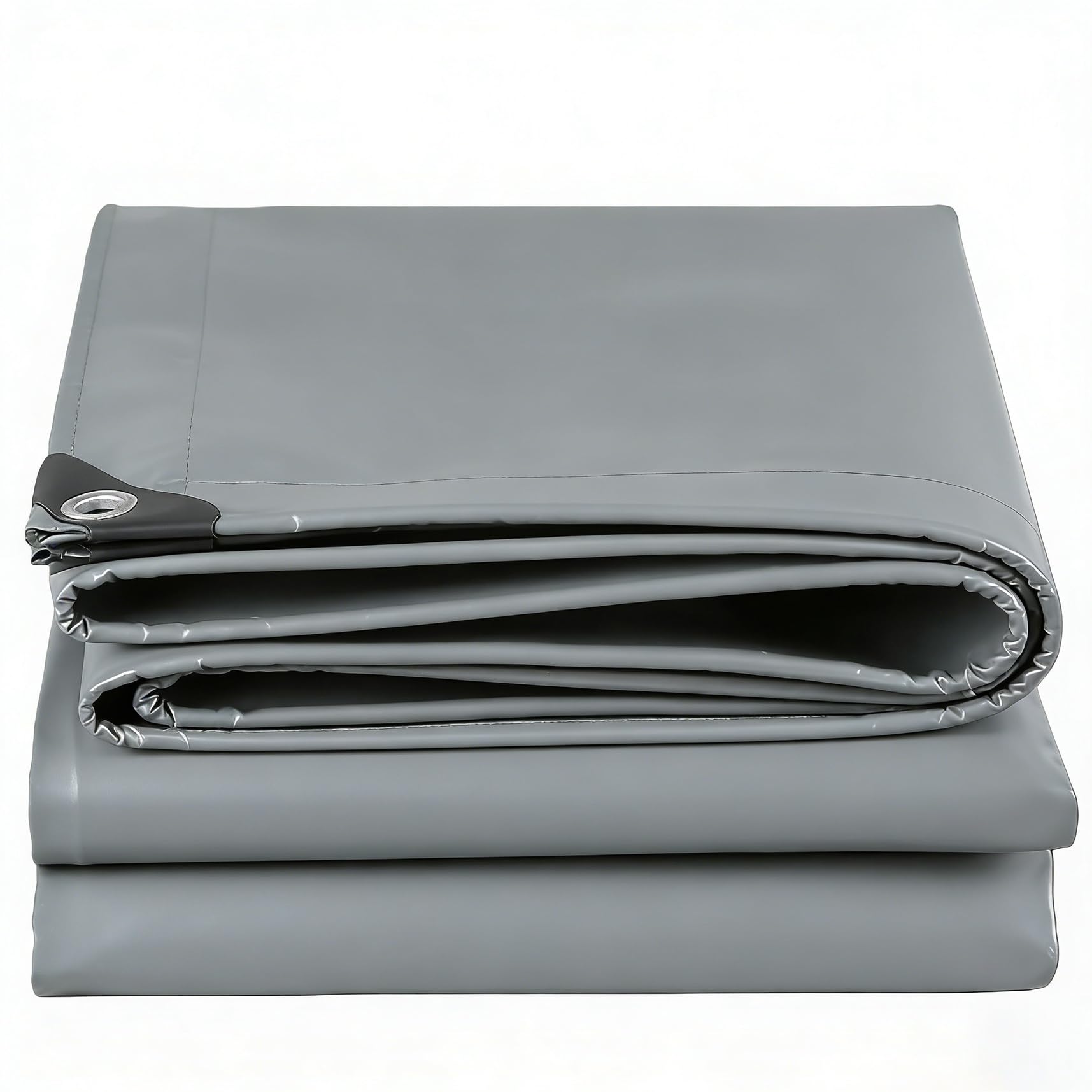 Bache de Protection 190 x 560 cm Imperméable et Résistante, Résistance Anti-UV, Haute Performance, Indéchirable, Portable Bâche de Recouvrement pour Tonnelle, Camping, Gris