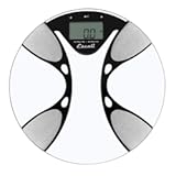 BFBW200 Advanced Bioelectrical Impedance Analysis (BIA) Technology Calculates Body Fat/Water Percentages, Bathroom Scale, LCD Digital Display, 400lb Capacity, Clear