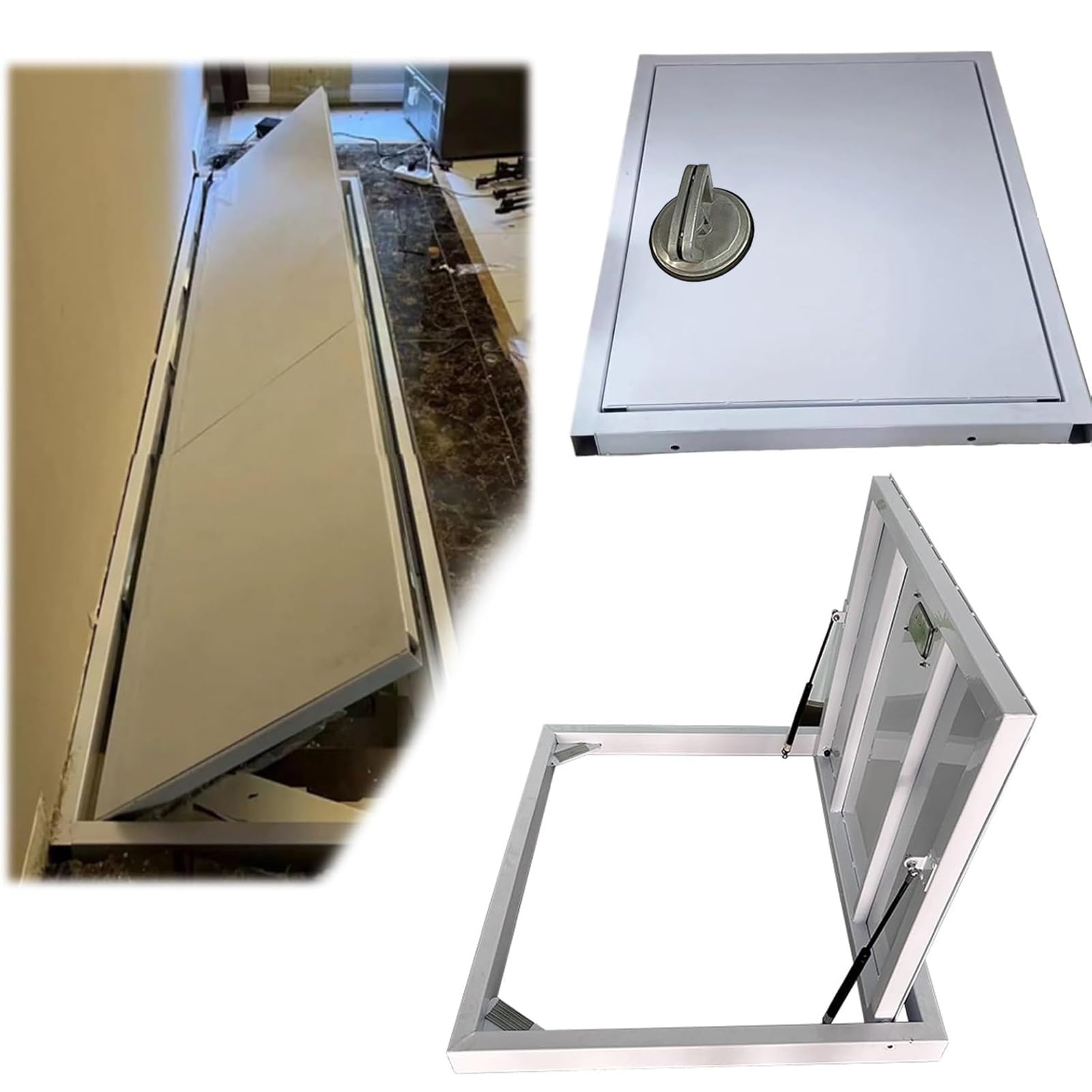 DaneGPT Cellar Floor Hatch, Outdoor Cellar Hatch Metal Floor Access Door for Basement Crawl Space Entrance