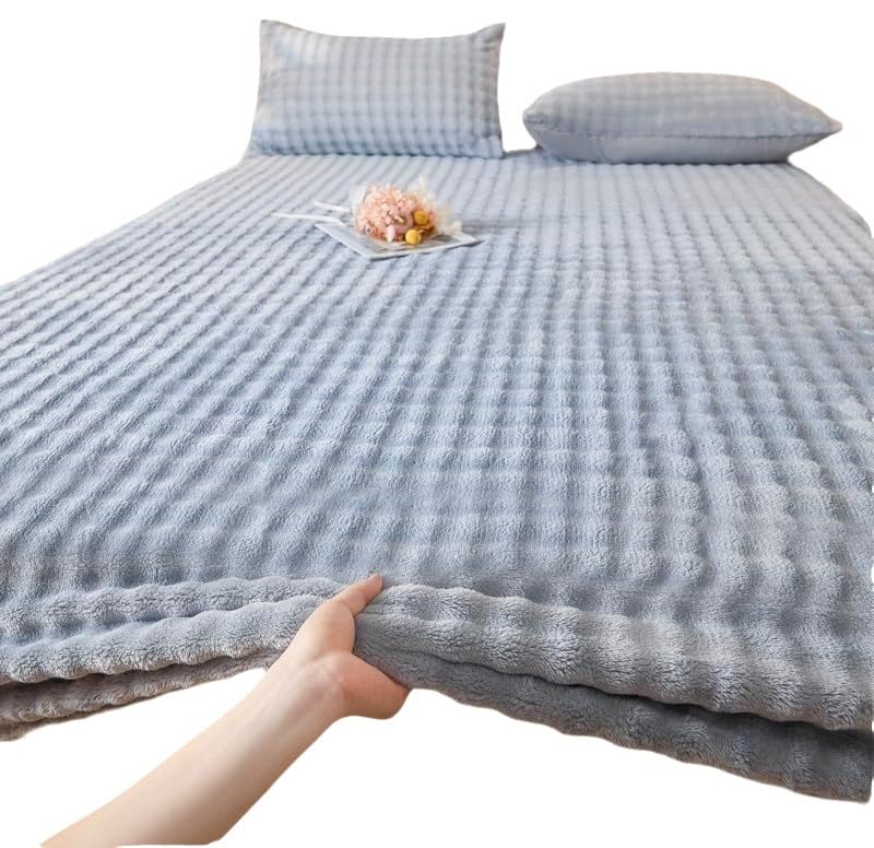 Sábana bajera, franela gruesa ultrasuave, bolsillo profundo, elástico en todo el contorno, lavable a máquina