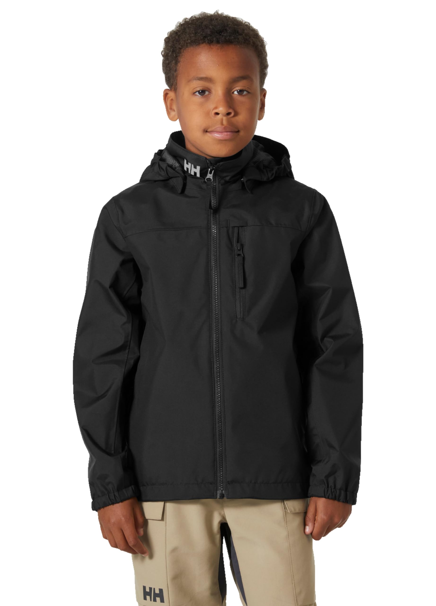 Helly Hansen Jr Crew Hooded Jacket Giacca antipioggia Unisex - Bambini e ragazzi (Pacco da 1)