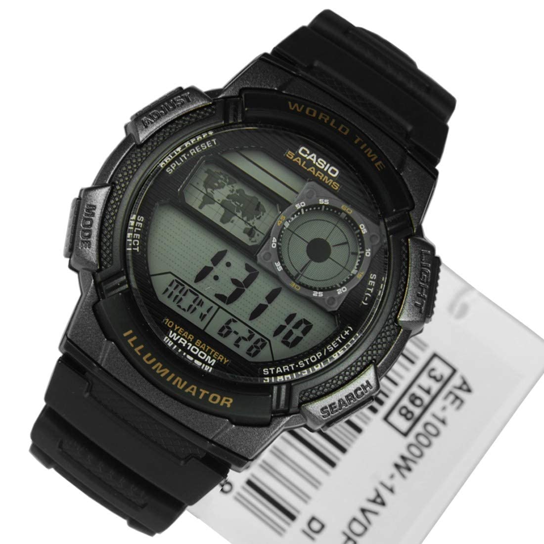 Casio Montre numérique en Acier Inoxydable 12