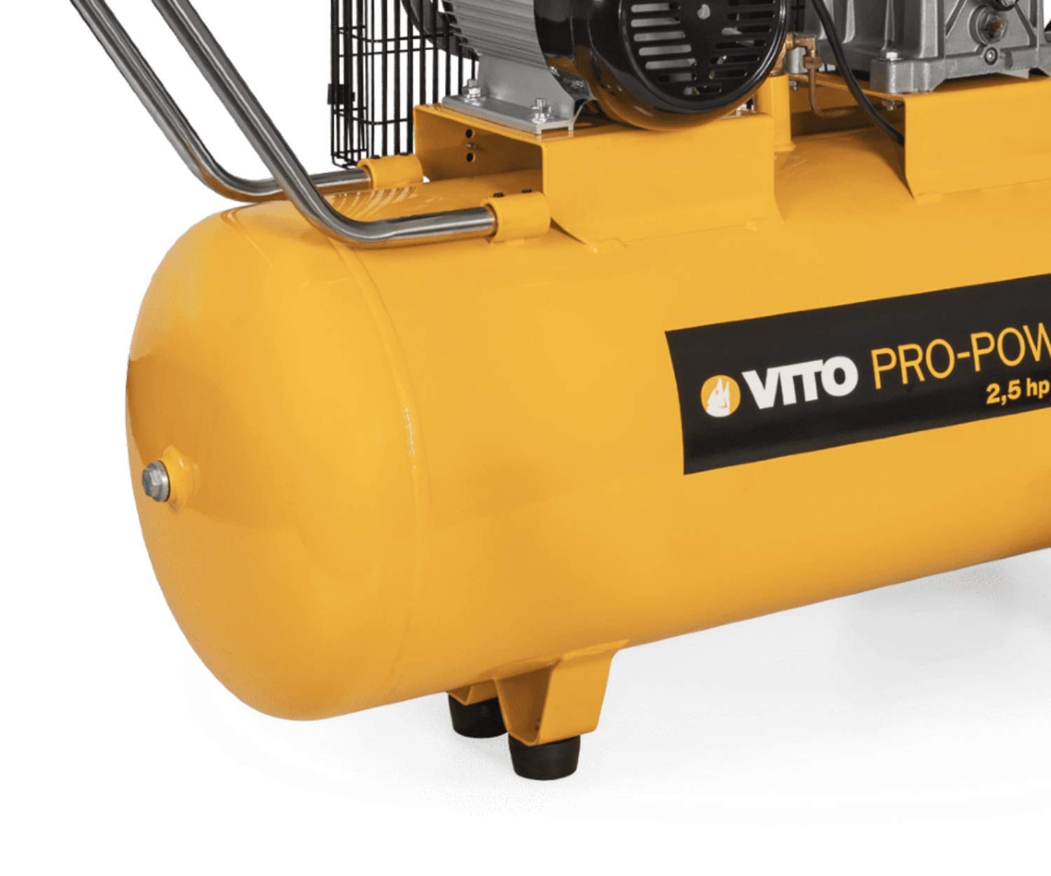 VITO - Kompresor pasowy 100 litrów 2,5 KM 1,9 kW 230V AC Ciśnienie 10 Bar