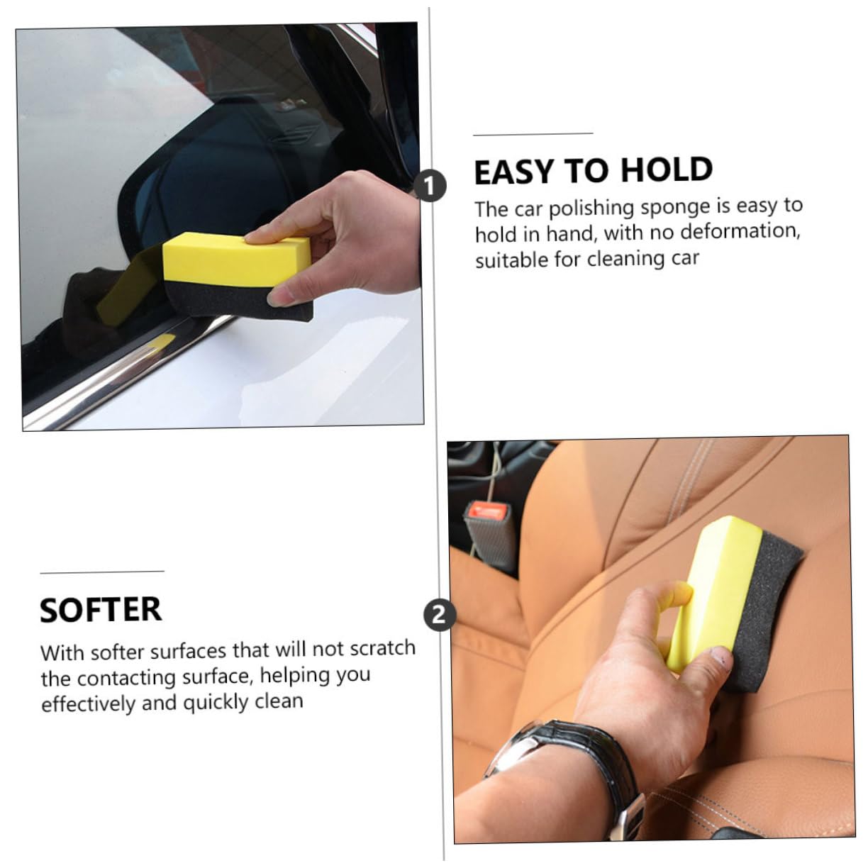 SOLUSTRE 40stücke Teiliges Auto Waschschwämme Hochwertige Polierpads Für Reifenpflege Und Innenraumreinigung Für Autos Und Elektronische Geräte