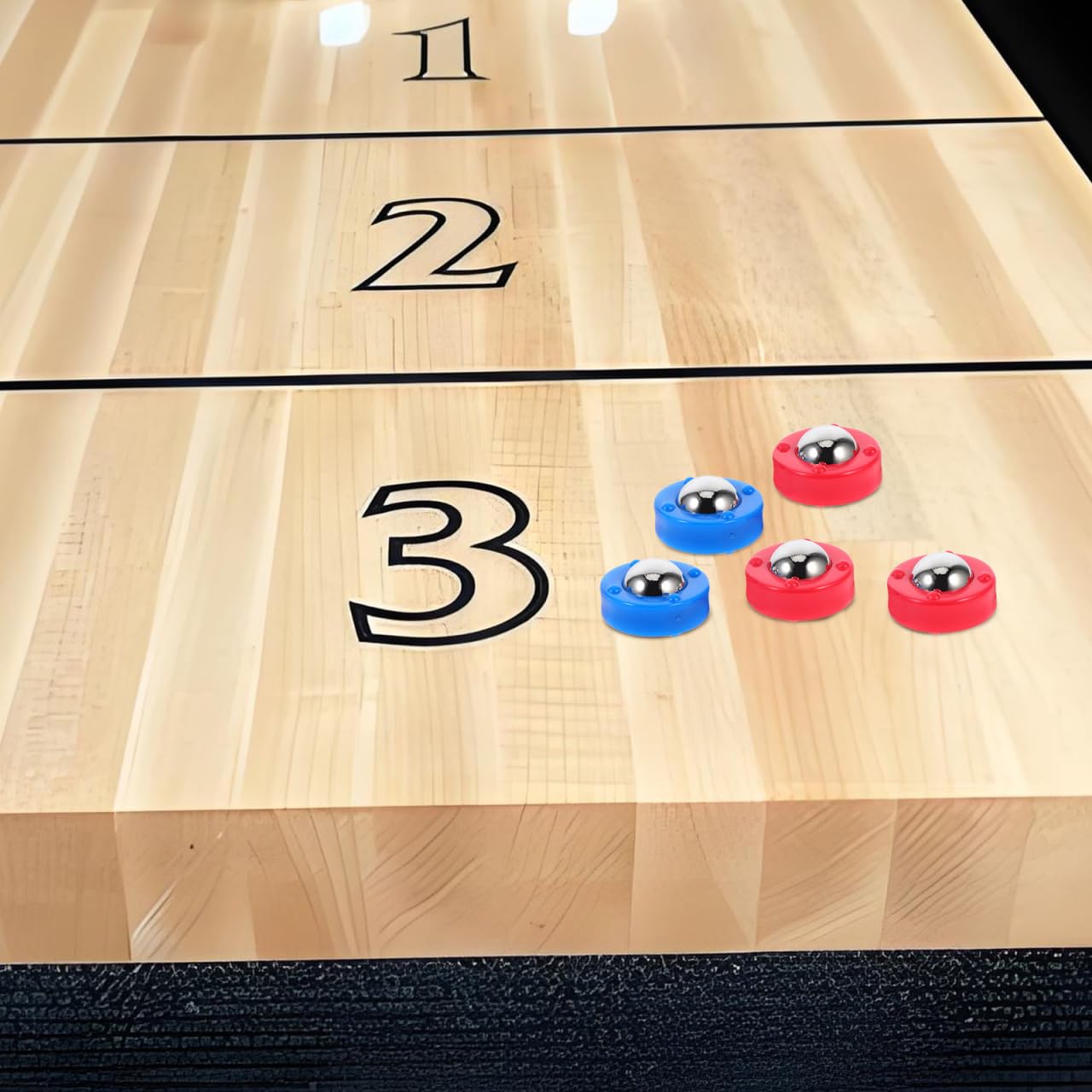 Happyyami 40Pcs Shuffleboard Tabletop Mini Bowling Game Accessories Easy to Use for Family Fun, Multicolor, 2.40X2.40X1.40CM - Image 4