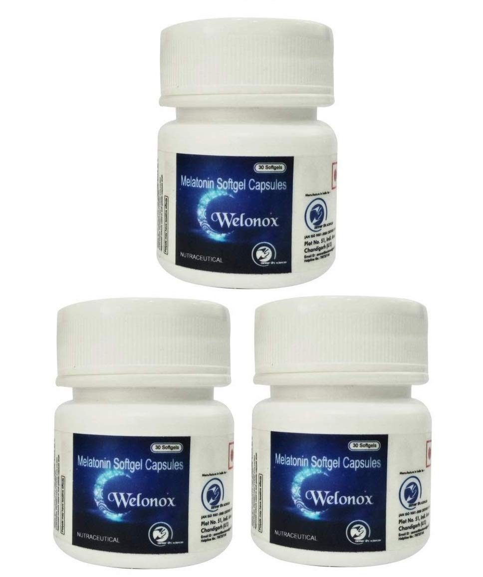 Pills - Non - Habit Forming - One Stop Solutions For All Sleep Related Problems Melatonin - Sleeping Capsules For Deep Sleep 10mg 30 Capsules (Pack Of 3)