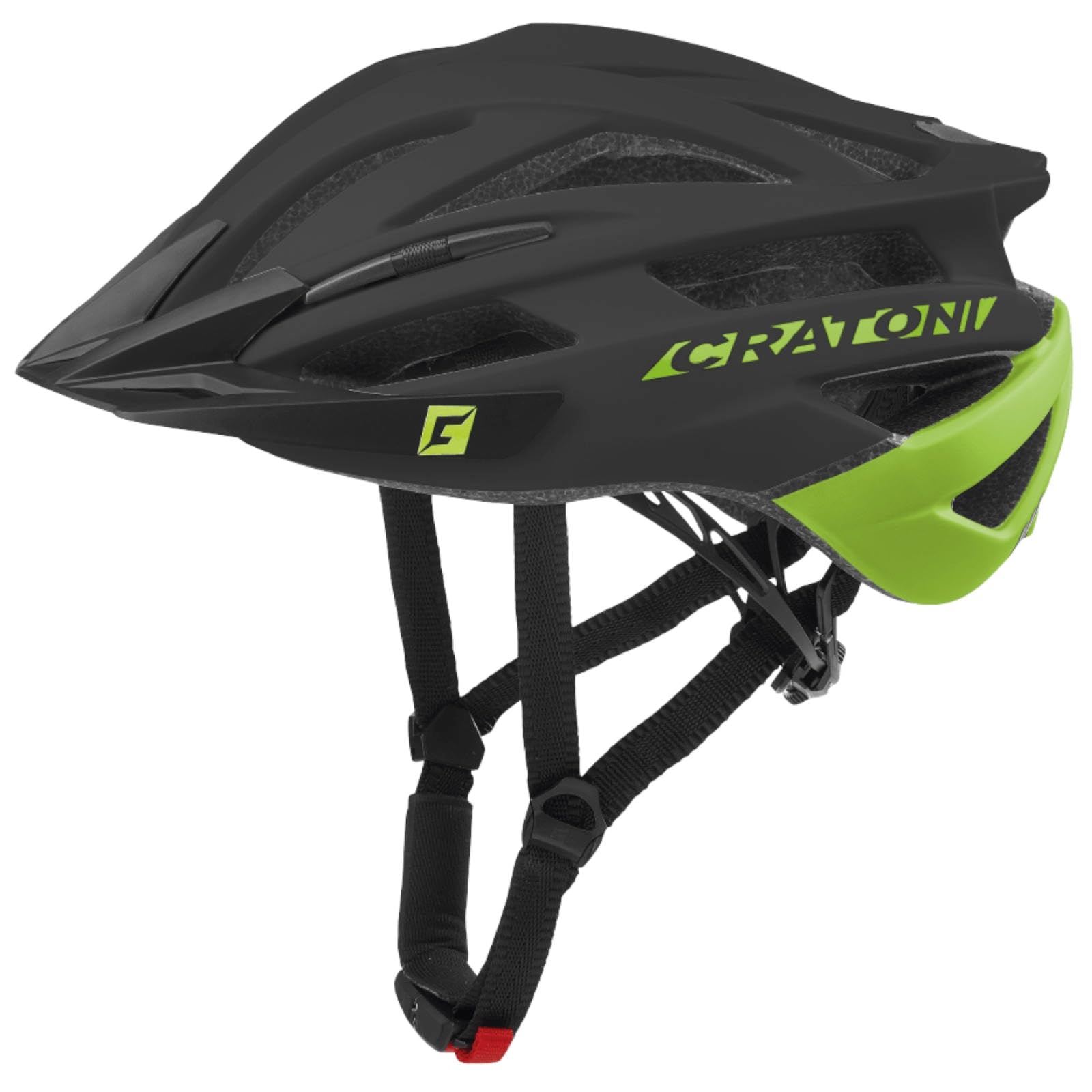 Cratoni Agravic Helme Schwarz/Lime Matt M Sport & Freizeit