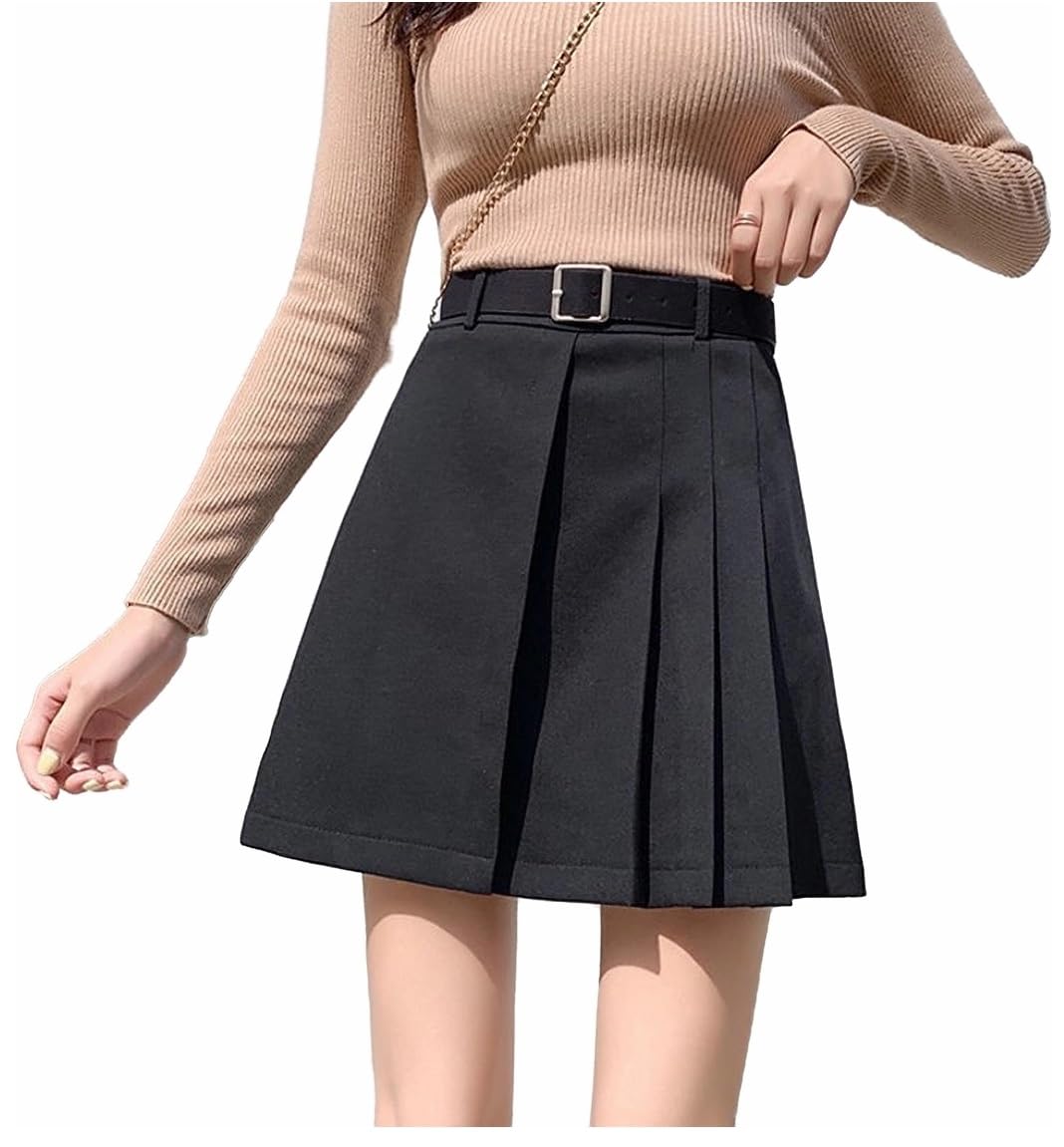 Amazon.co.jp: [YUKI-SIS] スカート レディース ミニ丈 プリーツ