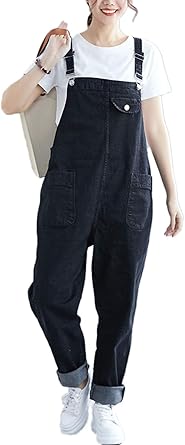 Baggy black overalls Clearance