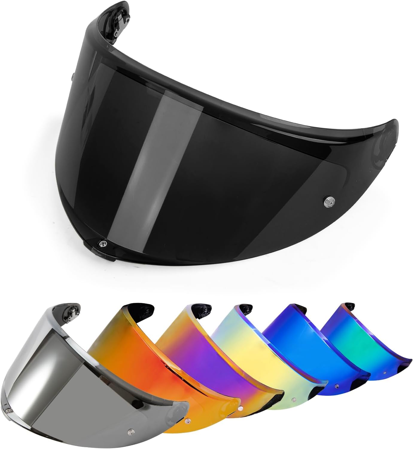 Helmet Visor for K6 K6s - Helmet Face Shield Tinted Visor Motorbike Helmet Accessories Replacement for K6 K6s(Dark Black)