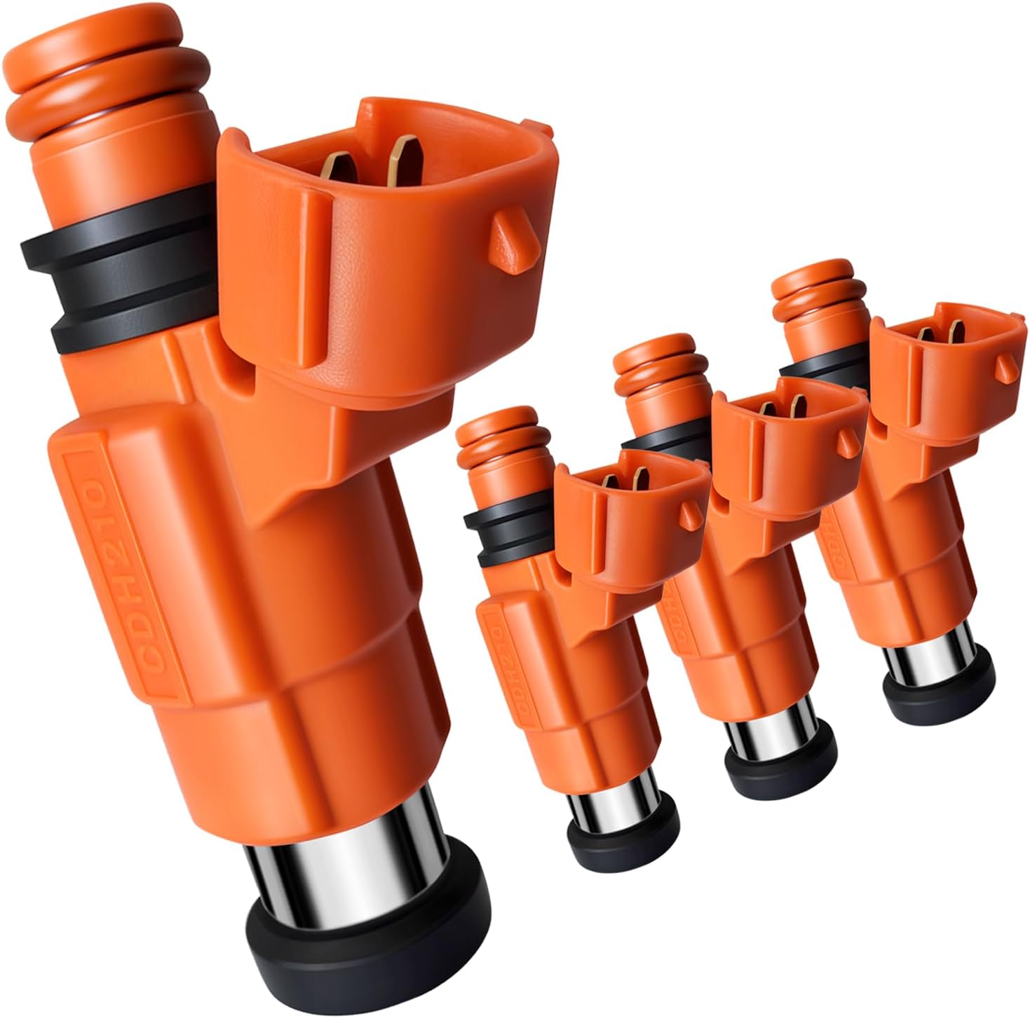 4Holes Fuel Injectors Fit for :Yamaha Outboard 115HP & Mitsubishi Mirage & Chevrolet Tracker & Suzuki Vitara & Chrysler Sebring, 1.8L/2.0L/2.4L 2001-2005,OEM #15710-65D00, CDH210 (4 Pcs)