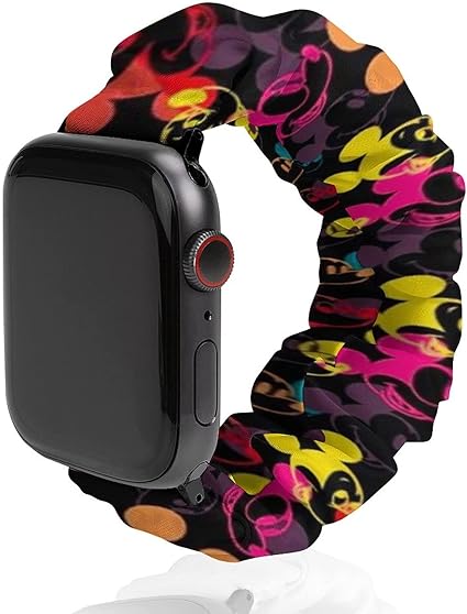 Amazon Co Jp ミッキーマウス コンパチブル Apple Watch バンド シュシュバンド Danesi 伸縮性のある布交換バンド Iwatch Series 6 5 4 3 2 1に対応 38mm 42mm おしゃれ かわいいい 人気 家電 カメラ