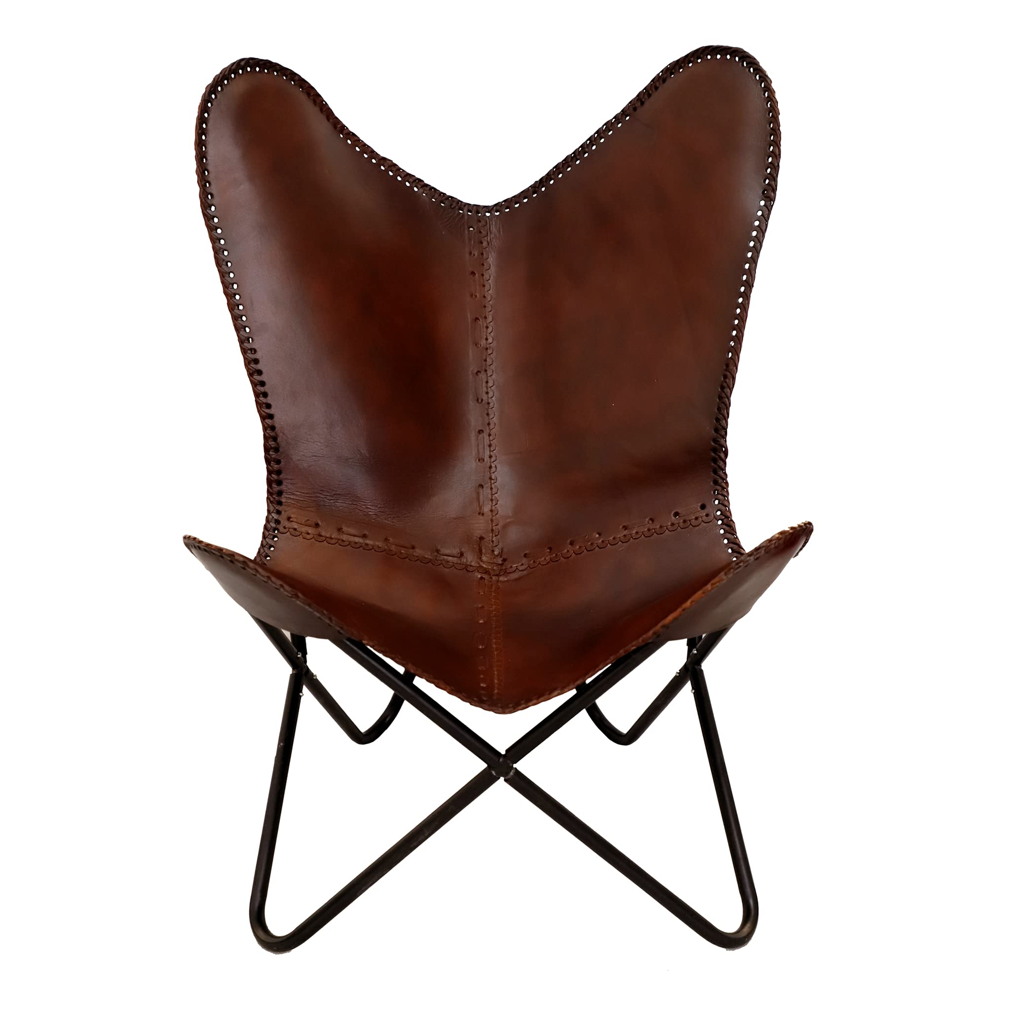 Leather Living Room ChairsButterfly Chair Brown Leather Butterfly