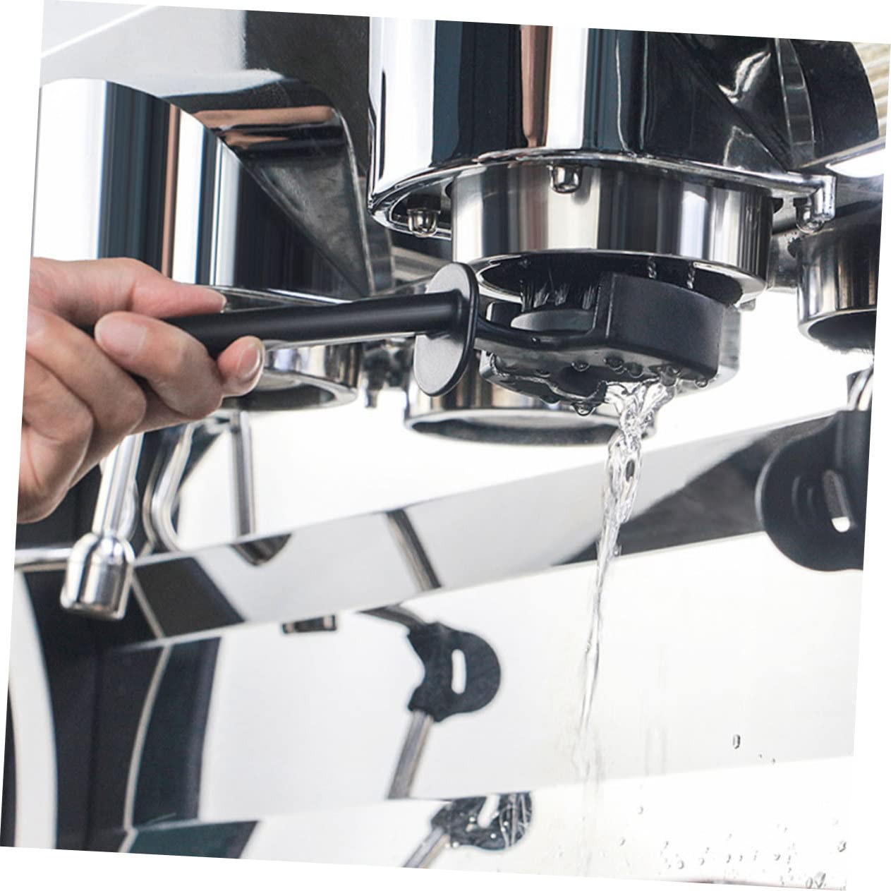 PRETYZOOM 2 Piezas Cepillo de limpieza para cafeteras cepillo para máquina de expreso Cepillo de espresso con cerdas desmontables limpiador cafetera concentrado de abdominales