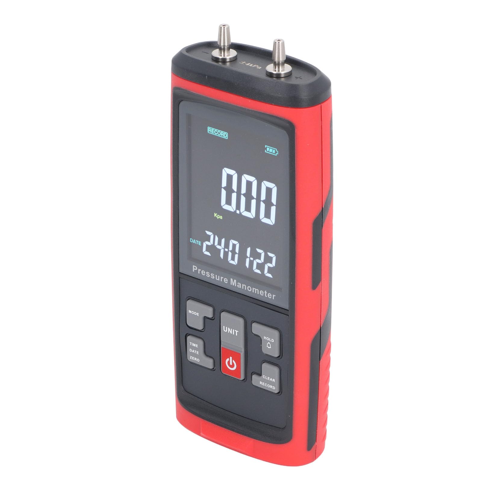 Differential Pressure, Digital Manometer Air Pressure Meter Differential Pressure with Data Recording HVAC Gas Pressure Meter, Manometers