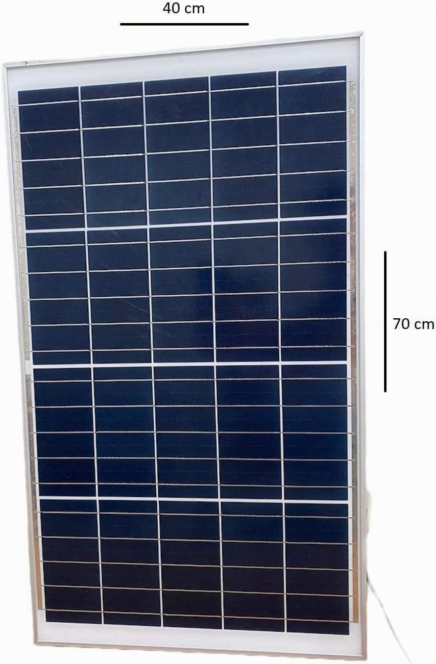 SQUADO - Faro 400W A Led Con Pannello Solare E Sensore Crepuscolare Con Telecomando