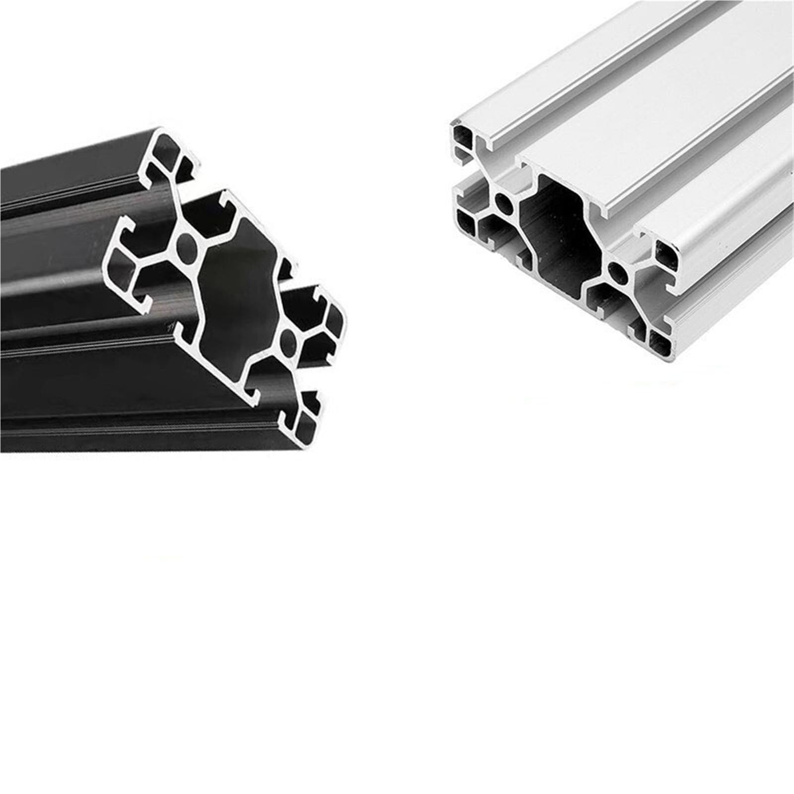 GTPBAO Profilo for binario in alluminio estruso anodizzato nero 4080 40x80mm for banco da lavoro, mobile, scala, acquario, recinzione industriale Binario estruso(600mm long)