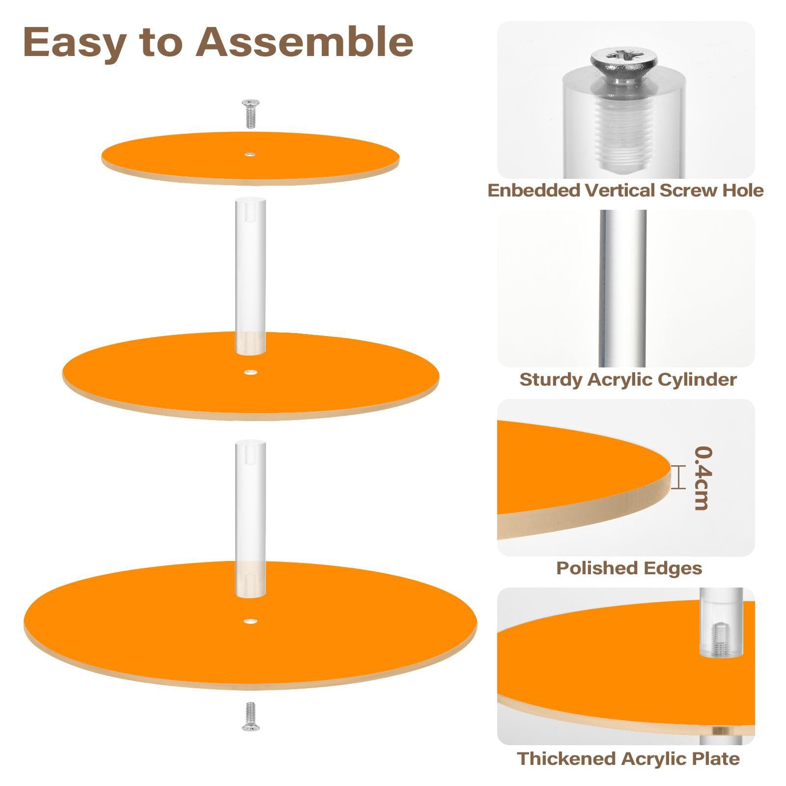 GuoChe Three-Layer Display Trays Store Sundries In The Entrance Hall Transparent Tray Acrylic Waterproof